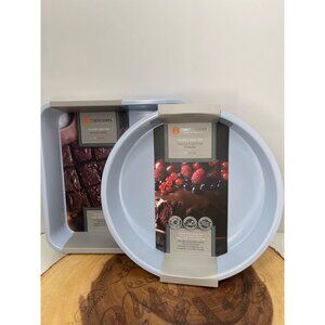 Masterclass Prem Bakeware Round & Square Cake Pans 9" NonStick Heavy-Gauge Steel